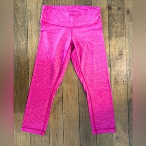 lululemon athletica Pink Heather Cropped Leggings